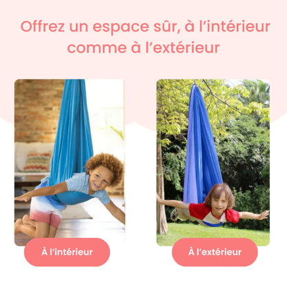 Balançoire Hamac Sensoriel Le Cocon™ - Le Refuge Apaisant pour Enfants
