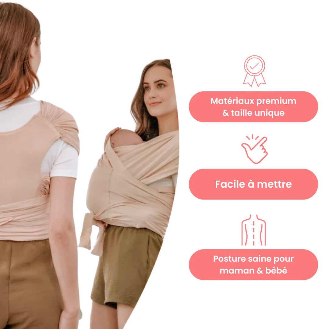 L'Écharpe de Portage Physiologique Messira pour Nouveau-Né et Bébé