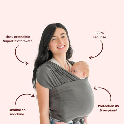 L'Écharpe de Portage Physiologique Messira pour Nouveau-Né et Bébé