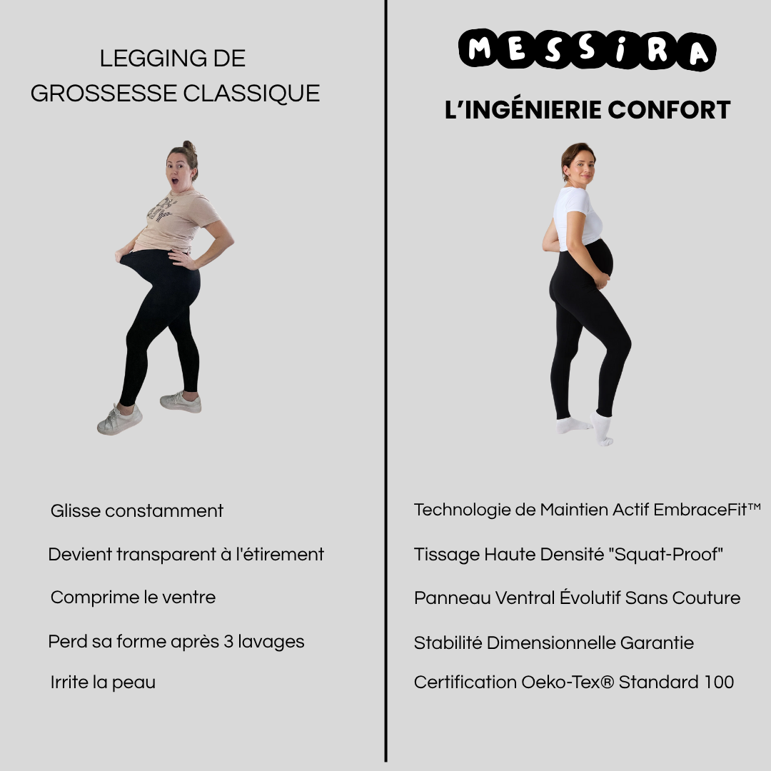 Legging de Grossesse Sculptant | Maintien & Confort Absolu