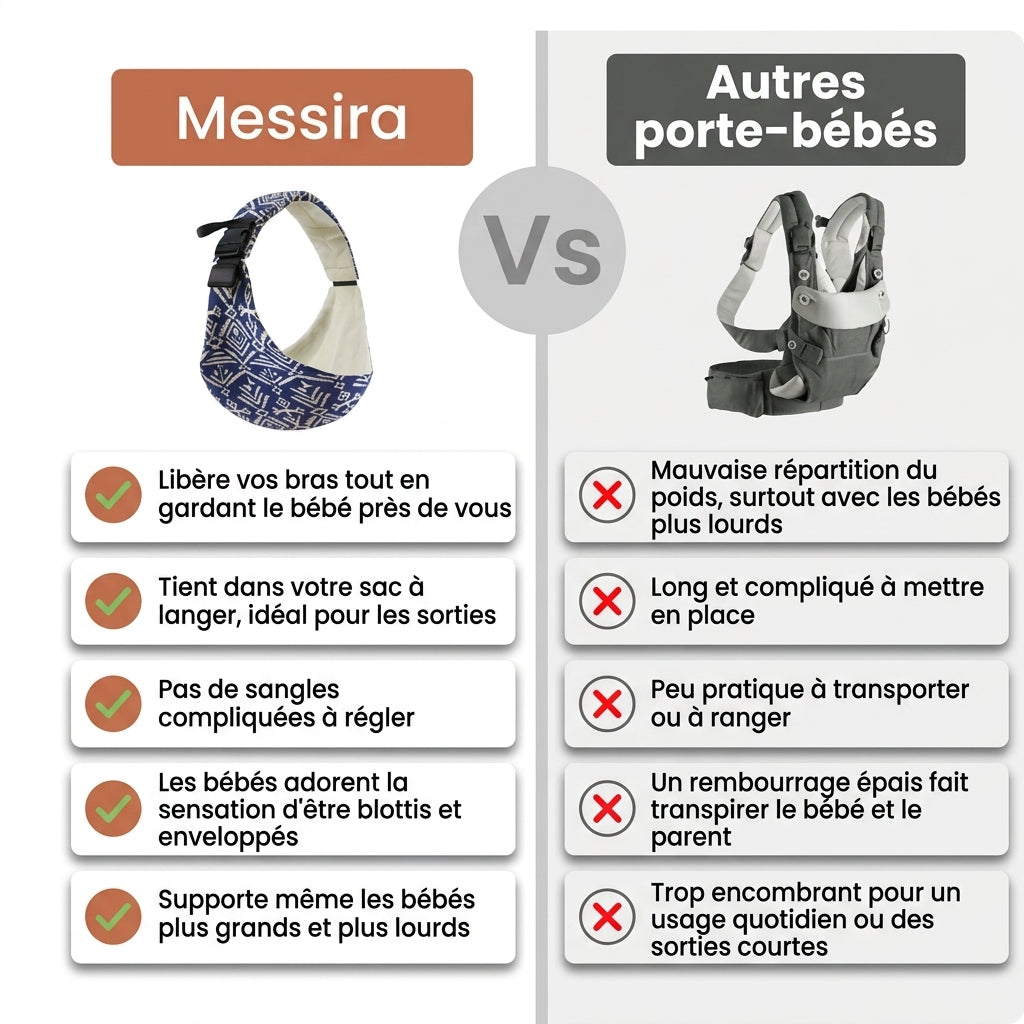 Porte-Bébé Écharpe Messira