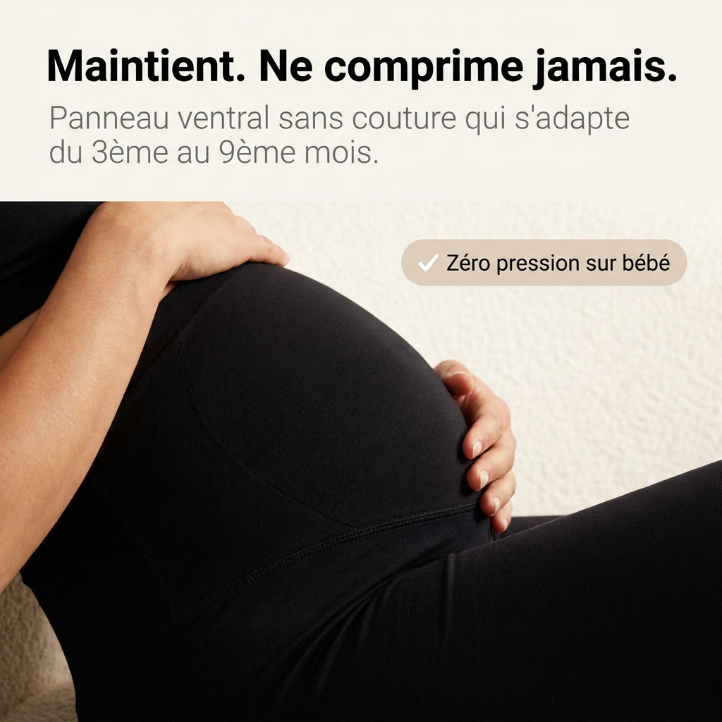 Legging de Grossesse Sculptant | Maintien & Confort Absolu