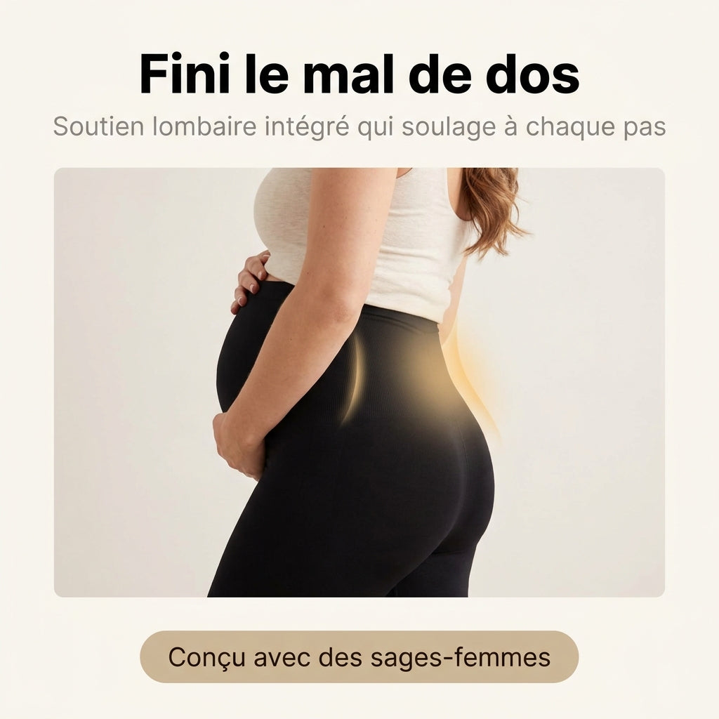 Legging de Grossesse Sculptant | Maintien & Confort Absolu