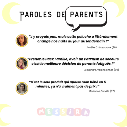 Peluche Apaisante PatPlush™ : Endort Votre Bébé en Moins de 10 Minutes.